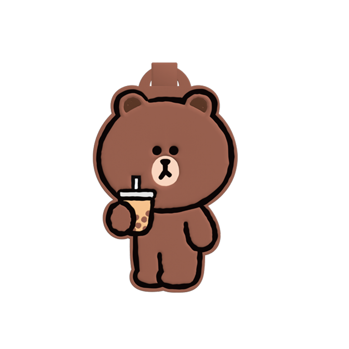 LINE FRIENDS Travel Tag (BROWN)