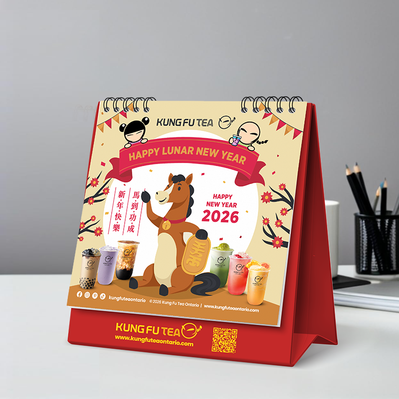 Kung Fu Tea - 2026 Desk Calendar